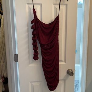 City Triangles red sparkly dress